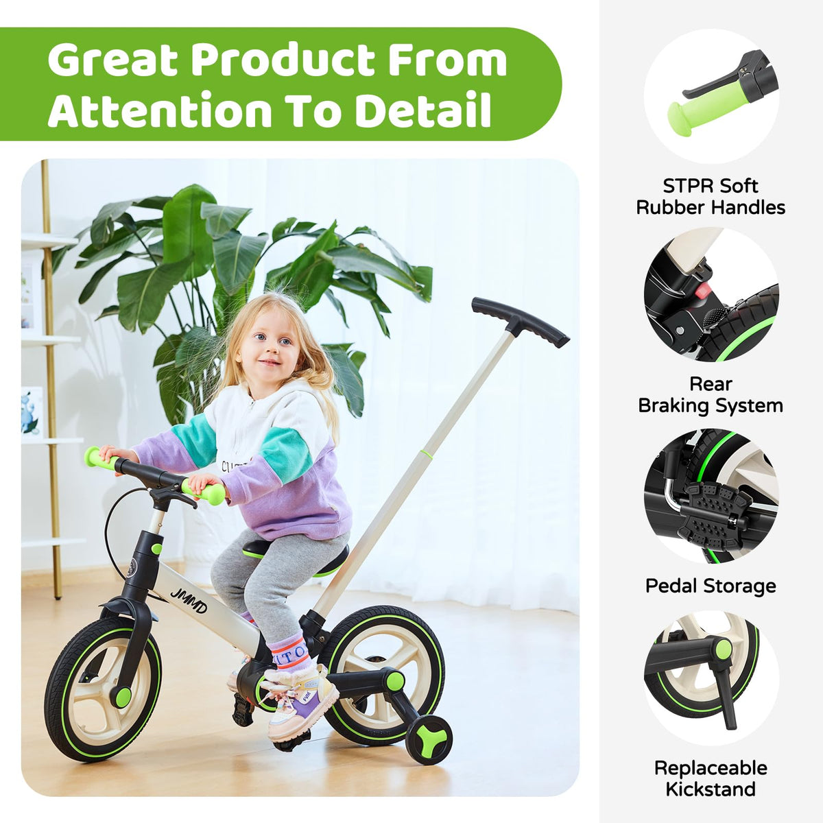 6-in-1 Convertible Toddler Bike product view 21