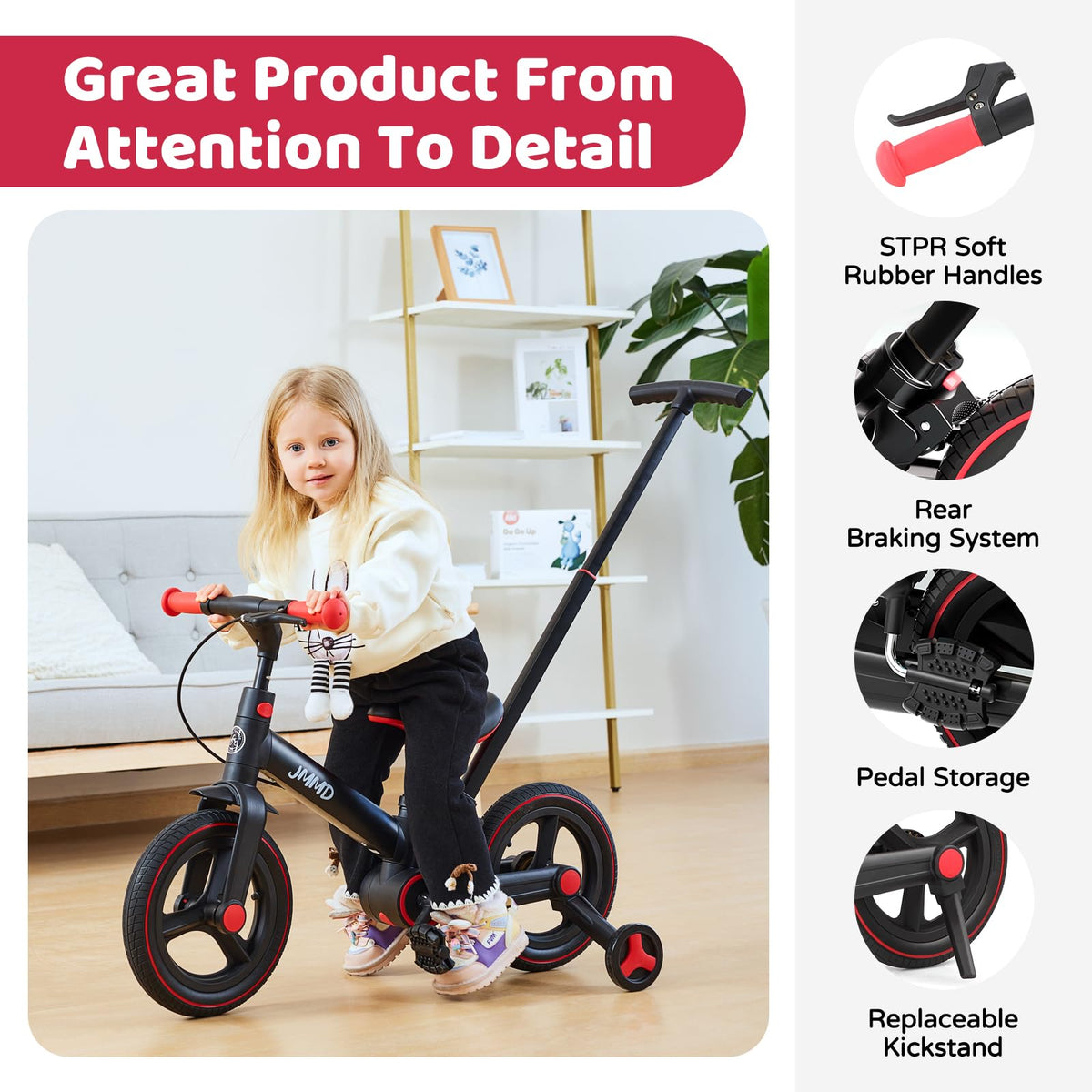6-in-1 Convertible Toddler Bike product view 25
