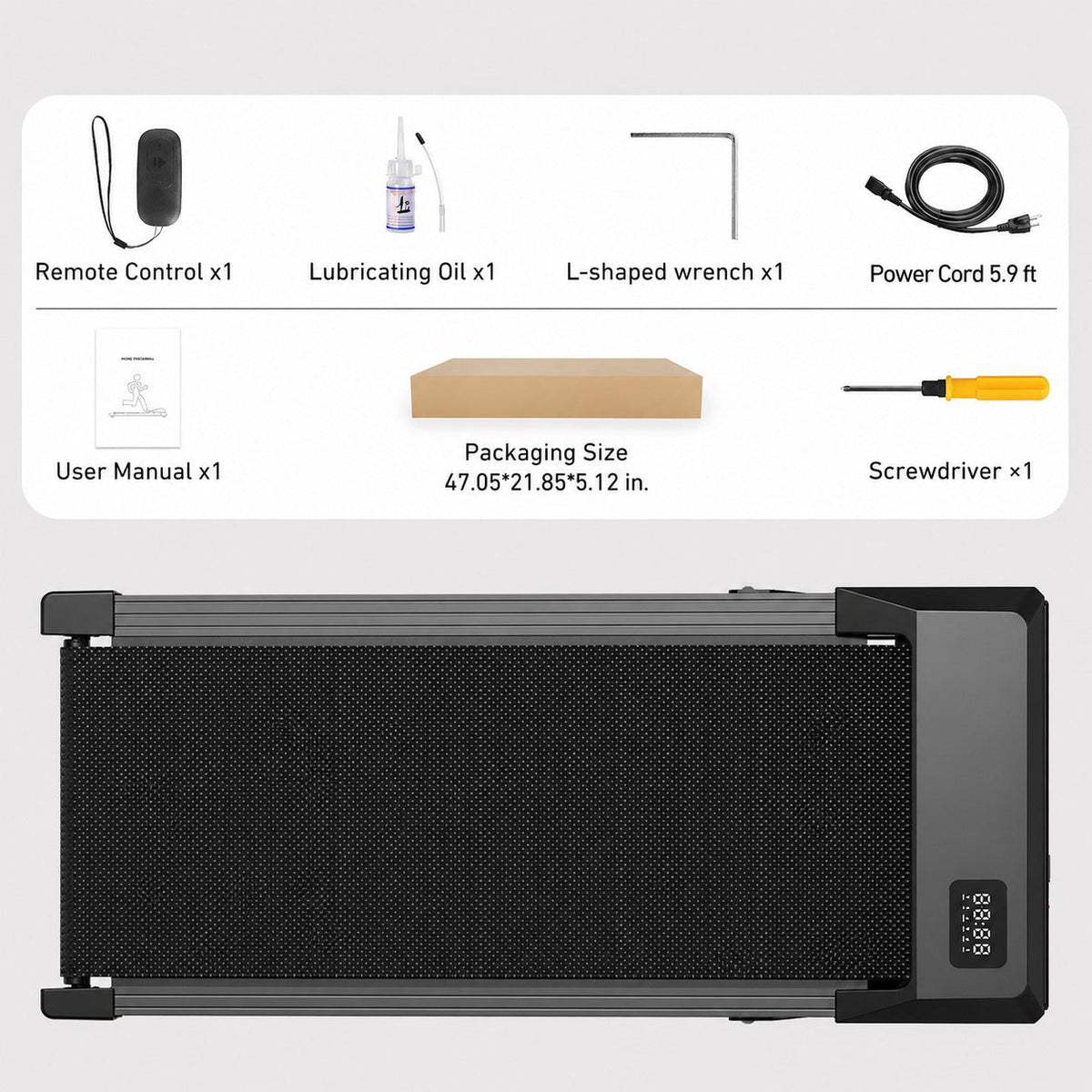 7% Incline Under-Desk Walking Pad product view 20