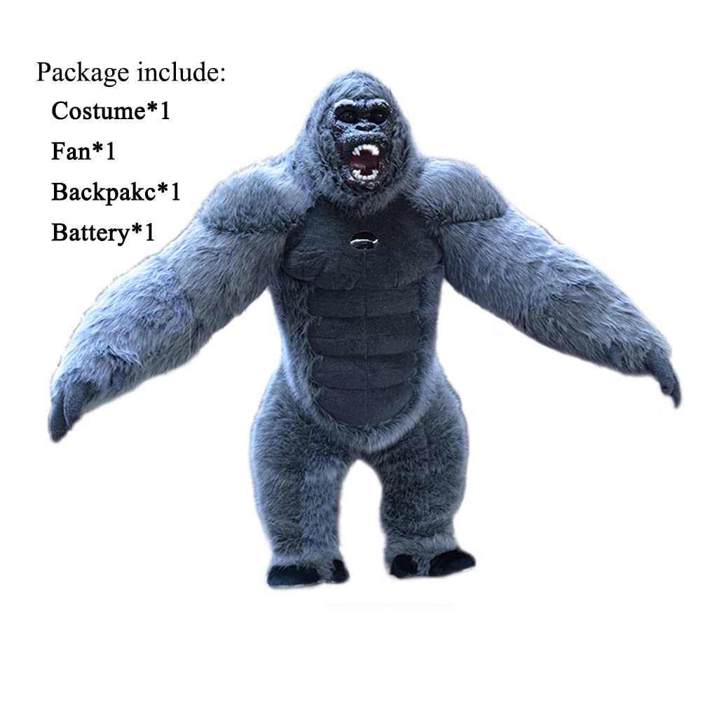 Adult Inflatable Gorilla Costume product view 7