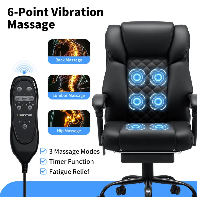Ergonomic Reclining Office Chair with Footrest product view 2