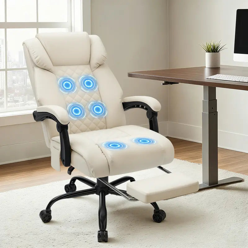 Ergonomic Reclining Office Chair with Footrest product view 10