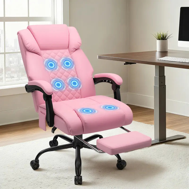Ergonomic Reclining Office Chair with Footrest product view 11