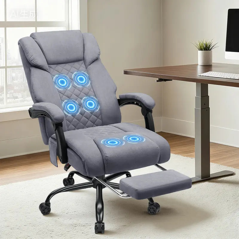 Ergonomic Reclining Office Chair with Footrest product view 12