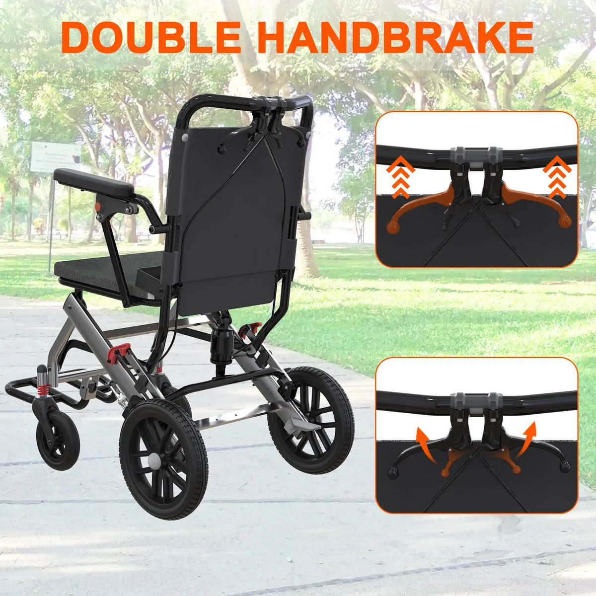 Foldable Lightweight Transport Wheelchair product view 8
